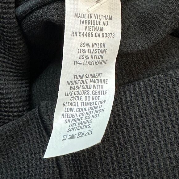 NWT Aerie Offline High-rise Crossover waist Waffle knit Leggings Black XS Short - Picture 12 of 14